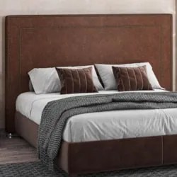 Cabeceira Cama Box Casal King 195cm Mali Z37 Sintético Camel - Mpozena