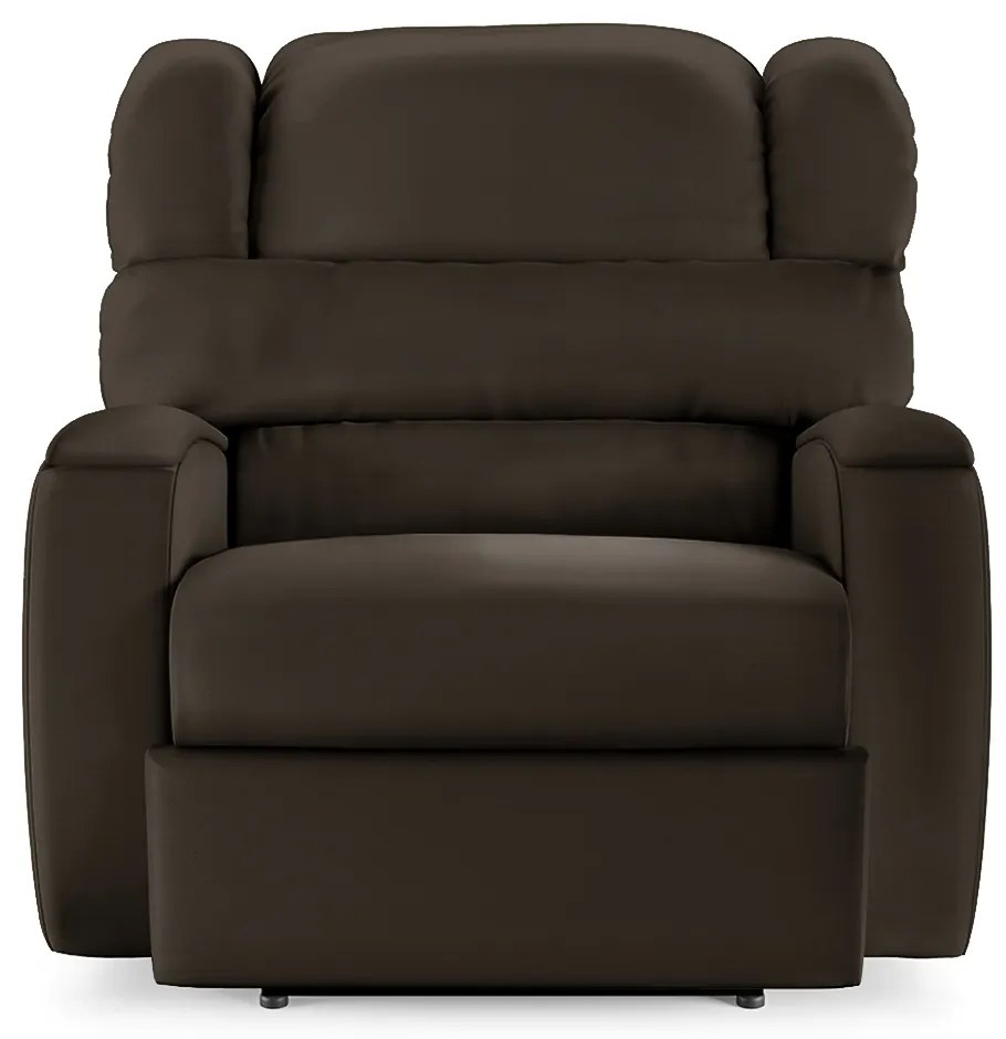 Poltrona do Papai Sala de Cinema Reclinável Kylie Power Elétrica PU Marrom G23