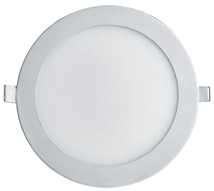 Luminária De Embutir Redondo 18W 6500K Led Bivolt Ø22X2,5Cm Downlight... (Branco)