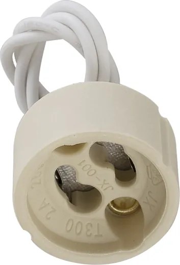 Soquete Cerâmica Branca Para Lâmpada Gu10