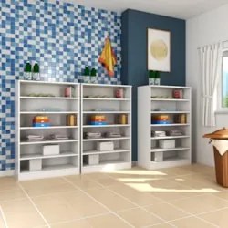 Kit 3 Armários Multiuso para Lavanderia Bell Z39 Branco - Mpozenato