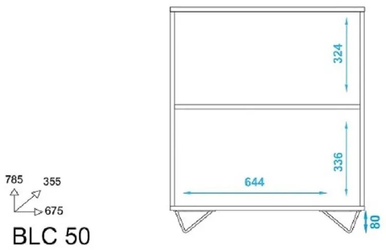 Aparador 2 Portas Linha Easy Blc 50 - Preto