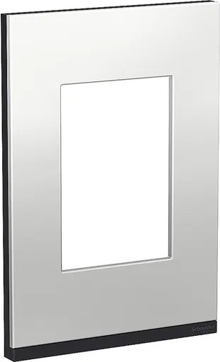 Placa Suporte 4x2 3 Módulos Vertical Grafite Orion Class