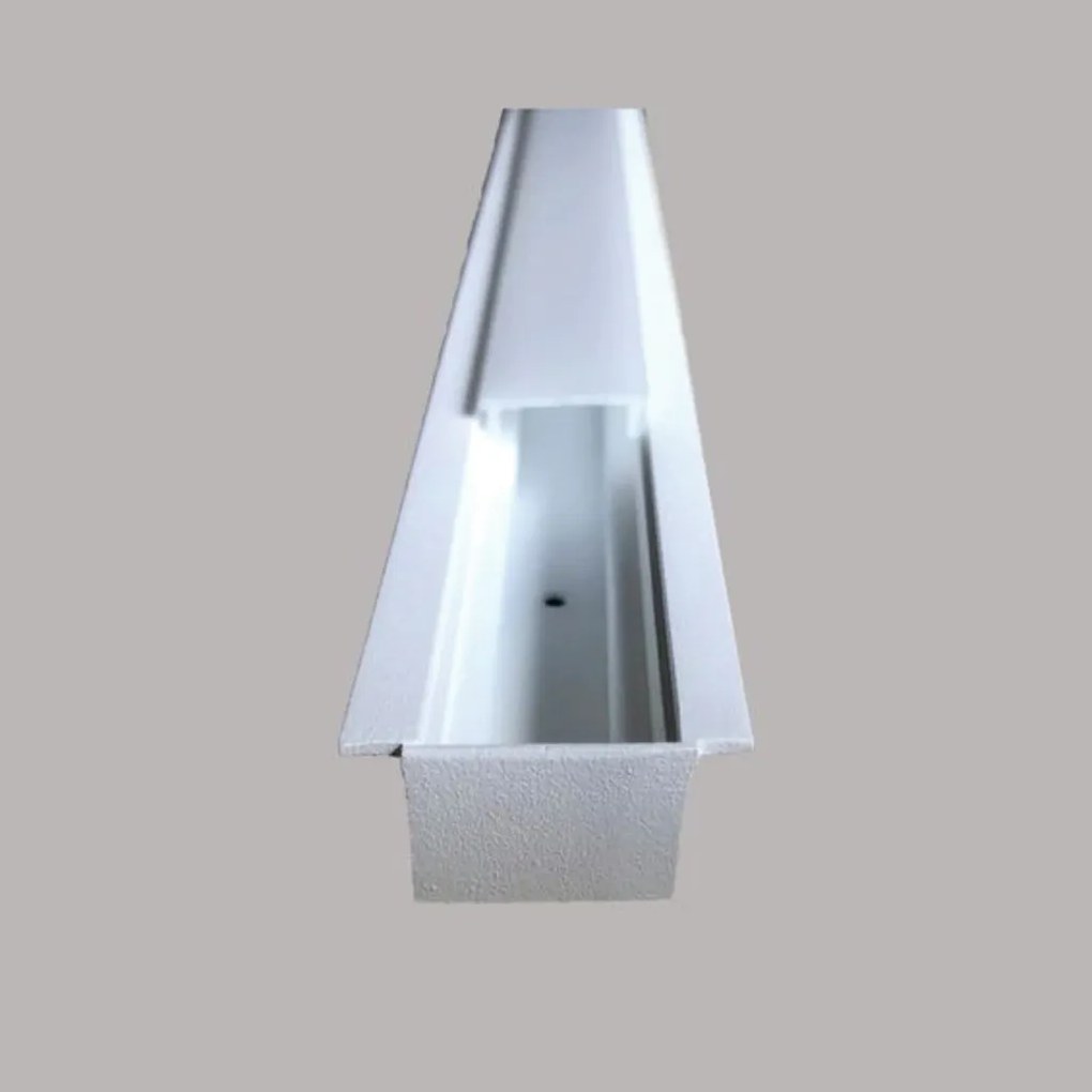 Perfil Embutir Para Fita Led Garbo 300Cm 3,4X300X1,7Cm | Usina 30030/3... (PT - Preto Texturizado)
