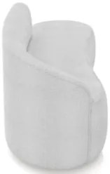 Sofá 2 Lugares Para Sala 140cm Orgânico Wendi Boucle Cinza I01 - Mpoz