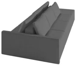 Sofá Ilha Modular com Puff para Sala Living 312cm Georgia Z08 Linho Ci
