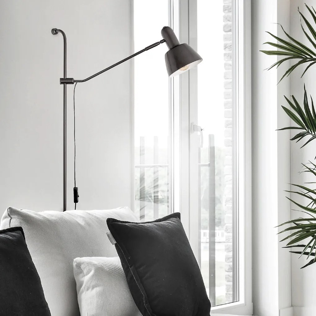 Arandela Frida Regulável 14X50,5X89,9Cm 1Xe27 Alumínio - Usina 25065/1 (CP-M - Champanhe Metálico, CP-M - Champanhe Metálico, BT - Branco Texturizado)
