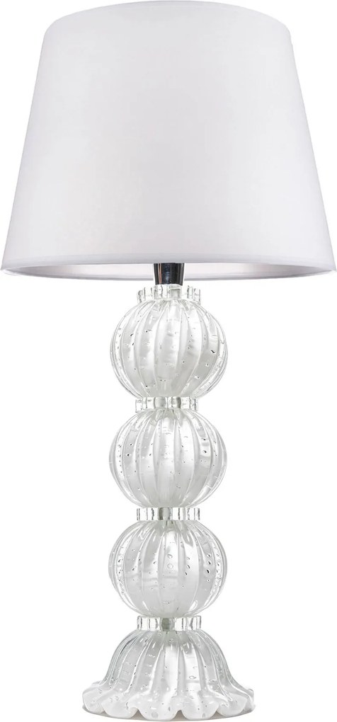 Kit Abajur de Murano Versailles + Cúpula - Quartzo Pérola Quartzo Pérola