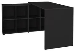 Conjunto Escritório Home Office 4 Peças Side A06 Preto - Mpozenato