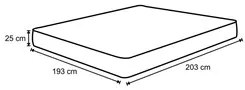 Colchão Casal King Sleep Max Espuma D33 193x203x25cm Branco/Verde - Ca