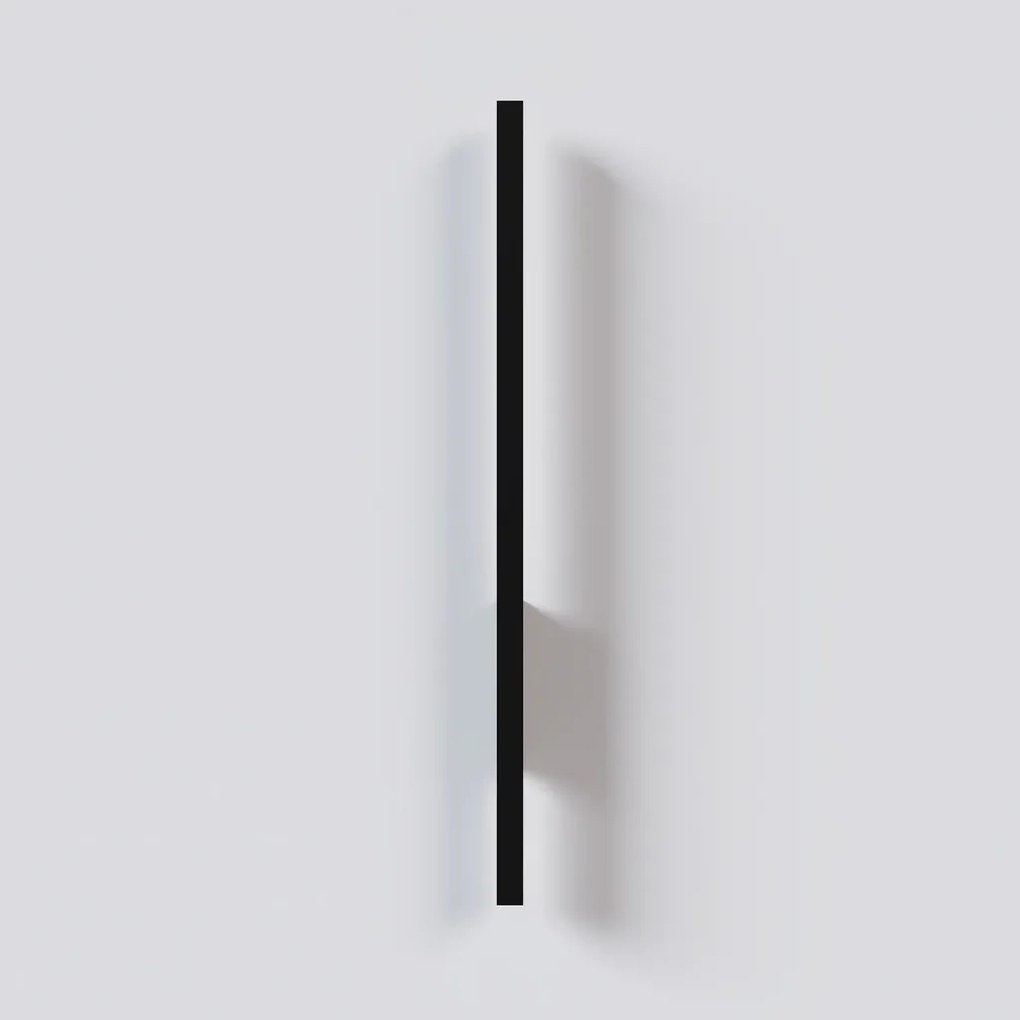 Arandela Vertical Small Slim 02X05X58Cm Led 13W 3000K - Qimporta Ar252... (PRETO)