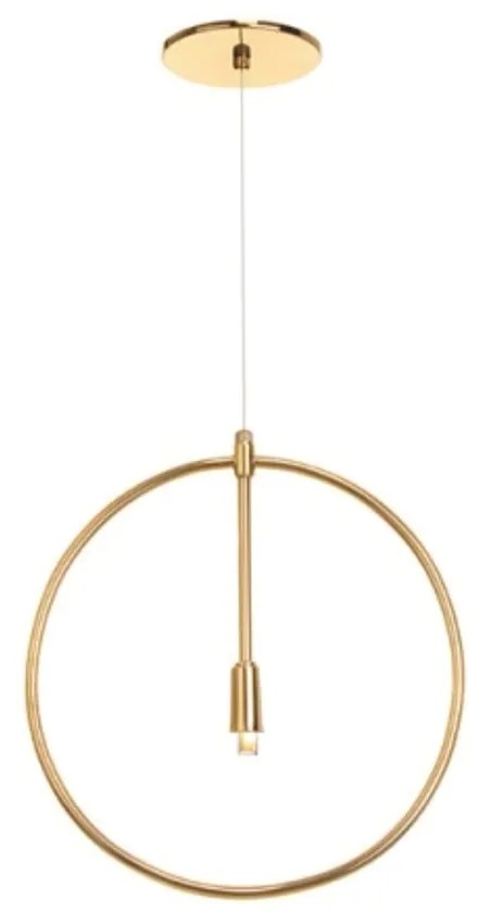 Pendente Ring Ø31,5X2Cm Circle Metal Aluminio 01Xg9 - Old Artisan Pd-5... (DOURADO FOSCO)