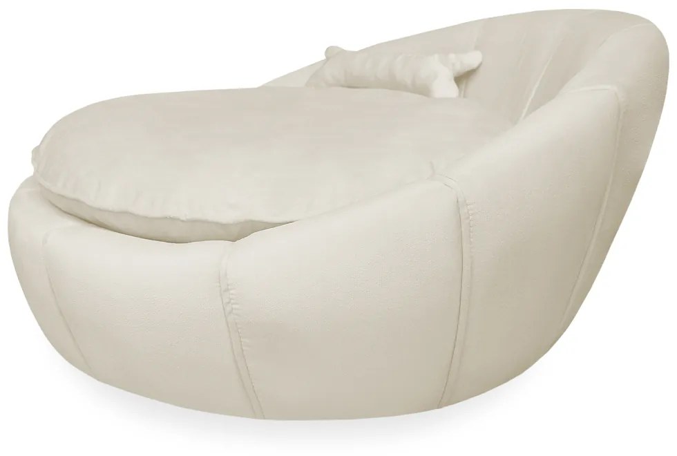 Cama Pet Ariel para Cães e Gatos Almofadada Veludo Cores - Bege