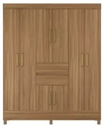 Guarda Roupa Casal 8 Portas 2 Gavetas Munique  D02 Amendola Touch - Mp