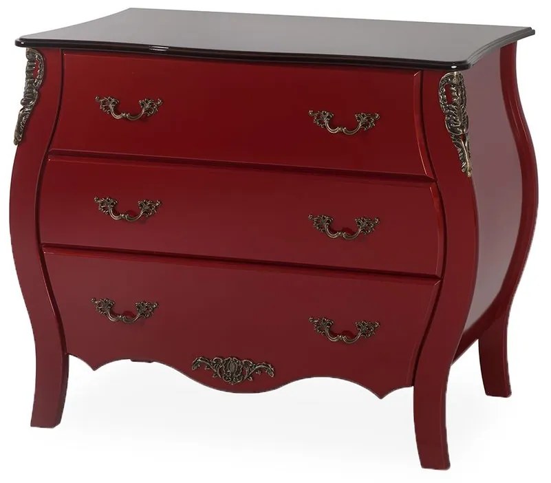 Cômoda Bombê 3 Gavetas Amsterdã - Wood Prime FS 14556