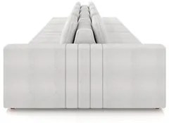 Sofá Ilha e Puff Sala Living 425cm Siesta M22 Boucle Bege Claro - Mpoz