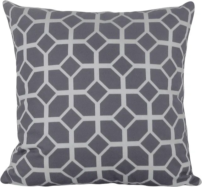 3 Capas para Almofada Soft Turim Geométrico Cinza 43x43cm
