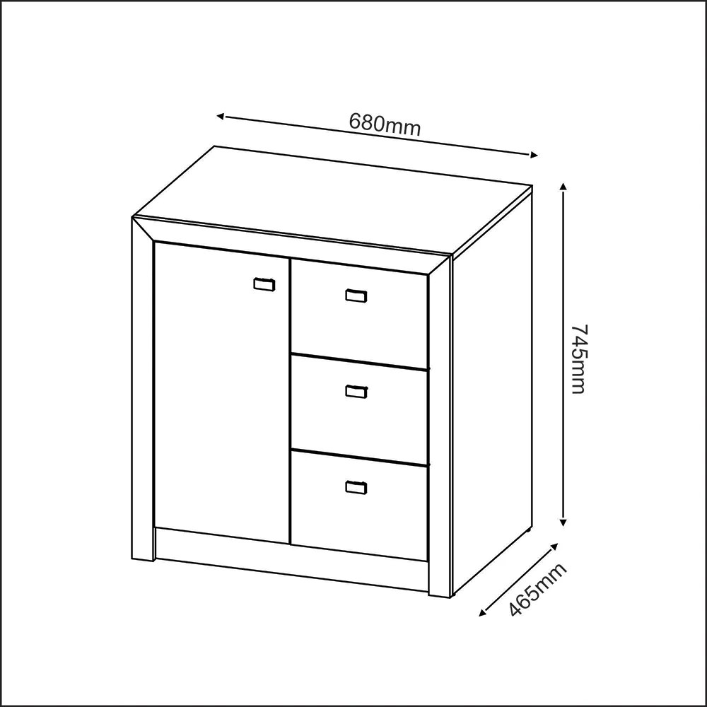 Balcão para Escritório Home Office ME4111 MDP Amendoa G69 - Gran Belo