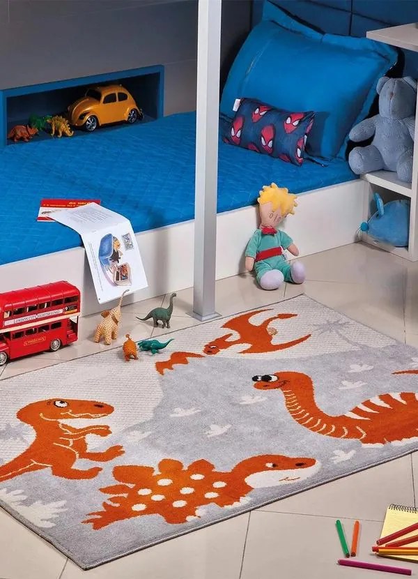Tapete Infantil Antiderrapante Dragão 50x80 cm