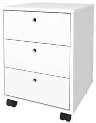 Conjunto Escritório Home Office 4 Peças Nil A06 Branco - Mpozenato
