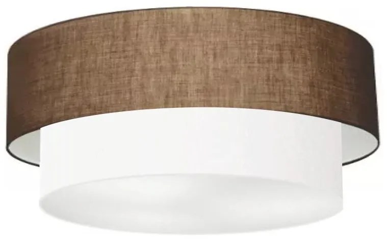 Plafon Para Quarto Cilíndrico SQ-3065 Cúpula Cor Café Branco