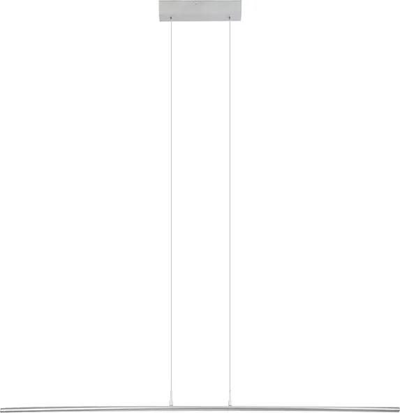 Pendente Led Metal Aluminio Prata 32W 3000K Across