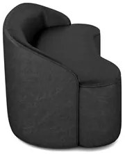 Sofá 2 Lugares para Sala de Estar Living 150cm Theo D06 Sintético Pret