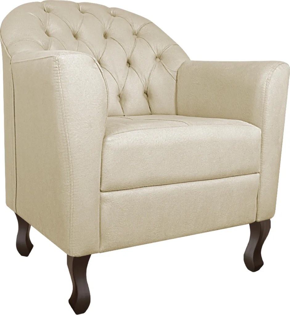Kit 02 Poltronas Decorativa Julia Linho - ADJ Decor