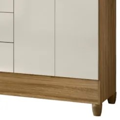 Guarda Roupa Casal 204cm Com Espelho Vitta Freijó/Off Z17 - Mpozena