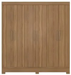Guarda Roupa Casal 6 Portas 3 Gavetas Pratico D02 Amendola Touch - Mpo