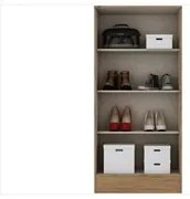 Guarda Roupa Multiuso B14 02 Portas com Pés Rústico - Briz