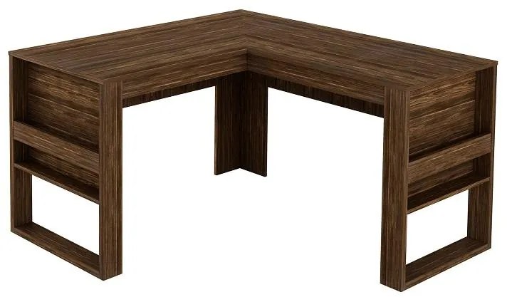 Mesa em L Escrivaninha Home Office Tecno Nogal