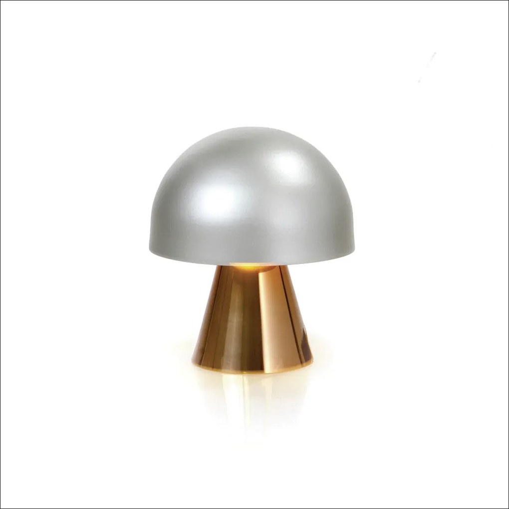 Abajur Mushroom Ø14X15Cm Metal Alumínio 03Xg9 - Old Artisan Abj-5830 (ONIX)