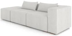 Sofá 4 Lugares 323cm Com Puff Esquerdo Fay Linho Gelo Z55 - Mpozenato