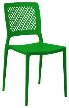 Cadeira Empilhável Vênus Verde em Polipropileno Acrilys