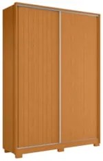 Guarda Roupa Solteiro 160cm Rizatto Flex A02 Off/Cinamomo   - Mpozenat