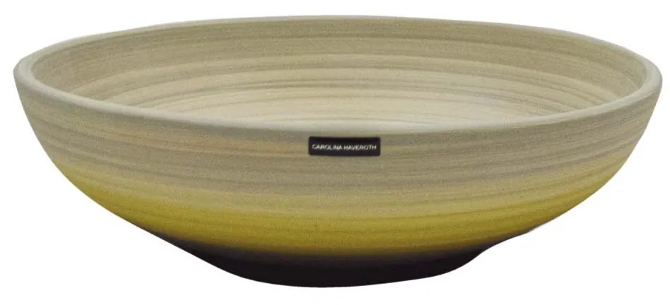 Vaso Cumbuca Decorativo em Cerâmica - Salar Fosco  Kleiner