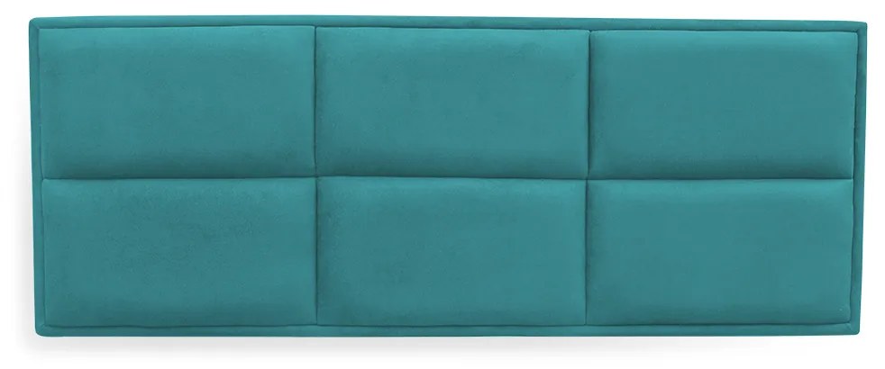 Cabeceira Painel Cama Box Casal Queen 160cm Nina Suede Turquesa - Sheep Estofados - Água