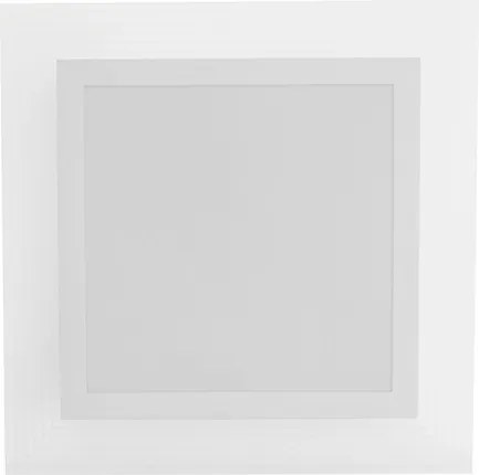 Plafon Led Sobrepor Quadrado Branco 25W Lisboa - LED BRANCO FRIO (6500K)