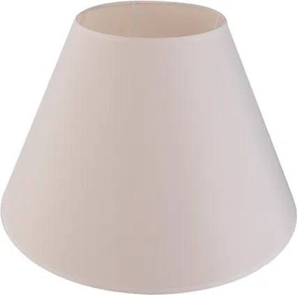 Cupula Para Base De Abajur Tecido Bege 51Cm
