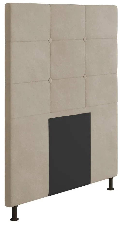 Cabeceira Stambul Para Cama Box Solteiro 90 cm Suede M11 - D'Rossi - Bege