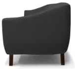 Sofá 3 Lugares 230cm Atenas Sala C05 Sintético Preto - Domi