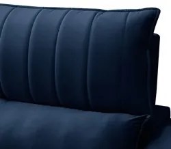 Sofá Retrátil 4 Lugares com Porta Copo 280cm Andes F05 Veludo Azul - M