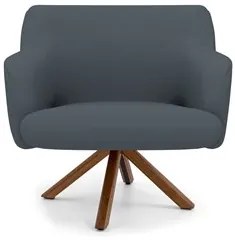 Kit 2 Poltronas Decorativas Giratórias Base Giromad Madeira Jade C-03