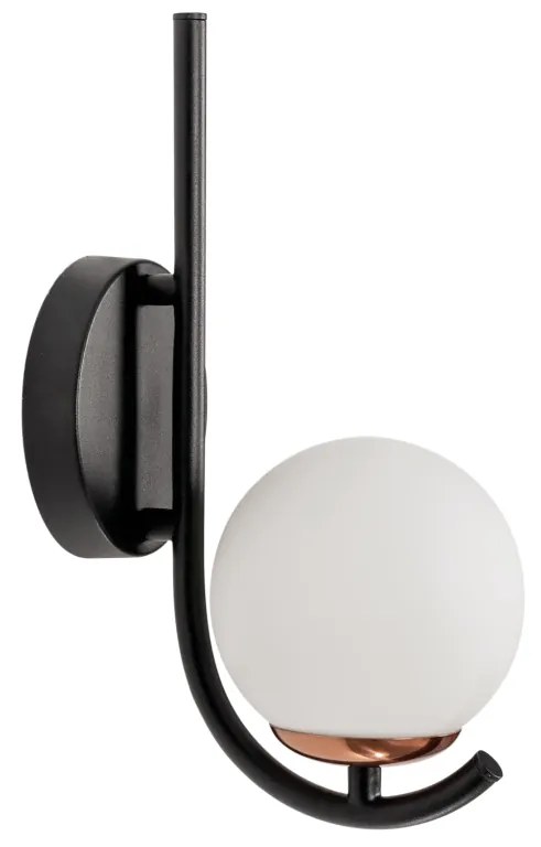Arandela Astral 18X30X12Cm 1Xg9 Globo Ø12Cm - Usina 16947/1 (BT - Branco Texturizado, FOSCO)