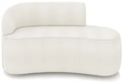 Sofá 2 Lugares Para Sala 140cm Orgânico Wendi Boucle Off White I01 -