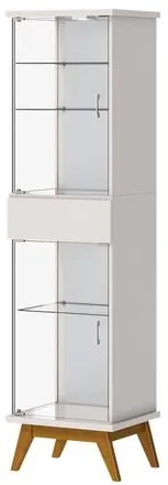 Cristaleira Crono Off White Porta Vidro 183cm - 79092 Sun House