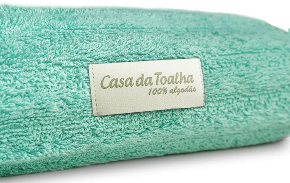 Jogo de Toalha 5 Peças Fio Penteado 100% Algodão  Verde