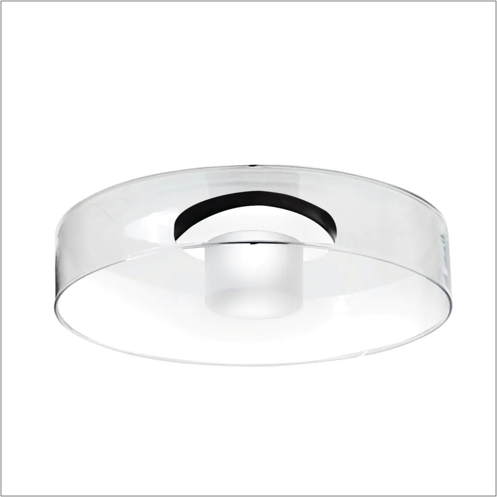 Arandela Bol Ø32X09Cm Vidro E Metal Alumínio 01Xled 5,5W 2700K - Old A... (COBRE FOSCO, BRANCO (Fosco))