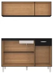 Armário Aéreo com Balcão Gabinete de Pia 120cm sem Tampo Classic Z46 P